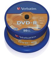 verbatim DVD-R 4,7 GB, 50 St.