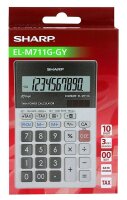 SHARP EL-M711G Tischrechner lichtgrau/schwarz