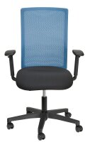 Topstar Bürostuhl Free Point, PA10TW1MP0CQ8 Stoff blau, Gestell schwarz