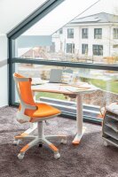 Topstar Kinderdrehstuhl Sitness X Chair 10, FX130CR44 Stoff orange, Gestell weiß