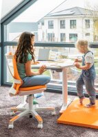 Topstar Kinderdrehstuhl Sitness X Chair 10, FX130CR44 Stoff orange, Gestell weiß