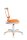 Topstar Kinderdrehstuhl Sitness X Chair 10, FX130CR44 Stoff orange, Gestell weiß