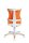 Topstar Kinderdrehstuhl Sitness X Chair 10, FX130CR44 Stoff orange, Gestell weiß
