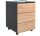 VCM my office Dalosa Rollcontainer anthrazit, eiche 3 Auszüge 39,0 x 45,0 x 55,0 cm