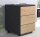 VCM my office Dalosa Rollcontainer anthrazit, eiche 3 Auszüge 39,0 x 45,0 x 55,0 cm