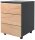 VCM my office Dalosa Rollcontainer anthrazit, eiche 3 Auszüge 39,0 x 45,0 x 55,0 cm