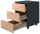 VCM my office Dalosa Rollcontainer anthrazit, eiche 3 Auszüge 39,0 x 45,0 x 55,0 cm