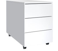 VCM my office Dalosa Rollcontainer weiß 3 Auszüge 39,0 x 70,0 x 55,0 cm