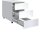 VCM my office Dalosa Rollcontainer weiß 3 Auszüge 39,0 x 70,0 x 55,0 cm