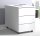 VCM my office Dalosa Rollcontainer weiß 3 Auszüge 39,0 x 70,0 x 55,0 cm