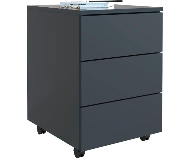 VCM my office Dalosa Rollcontainer anthrazit 3 Auszüge 39,0 x 45,0 x 55,0 cm