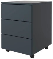 VCM my office Dalosa Rollcontainer anthrazit 3 Auszüge 39,0 x 45,0 x 55,0 cm