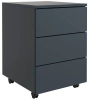 VCM my office Dalosa Rollcontainer anthrazit 3 Auszüge 39,0 x 45,0 x 55,0 cm