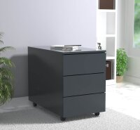VCM my office Dalosa Rollcontainer anthrazit 3 Auszüge 39,0 x 70,0 x 55,0 cm