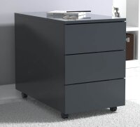 VCM my office Dalosa Rollcontainer anthrazit 3 Auszüge 39,0 x 70,0 x 55,0 cm