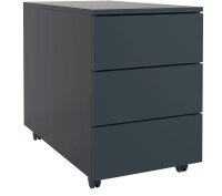 VCM my office Dalosa Rollcontainer anthrazit 3 Auszüge 39,0 x 70,0 x 55,0 cm