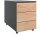 VCM my office Dalosa Rollcontainer anthrazit, eiche 3 Auszüge 39,0 x 70,0 x 55,0 cm