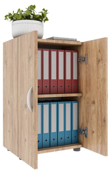 VCM my office Aktenschrank Ulas, 918429 eiche 1 Fachboden 49,0 x 34,0 x 74,0 cm