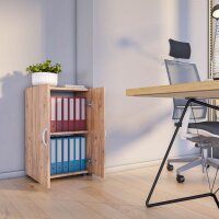 VCM my office Aktenschrank Ulas, 918429 eiche 1 Fachboden 49,0 x 34,0 x 74,0 cm