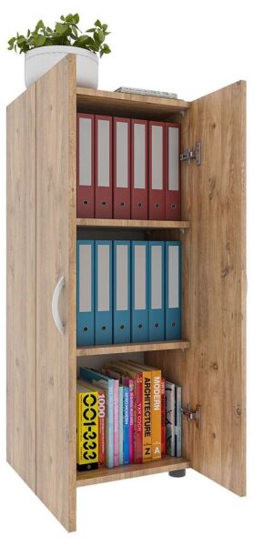 VCM my office Aktenschrank Ulas, 918432 eiche 2 Fachböden 49,0 x 34,0 x 108,0 cm