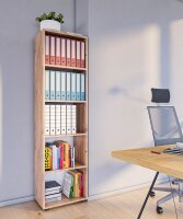 VCM my office Aktenregal Ulas eiche 49,0 x 32,0 x 178,0 cm