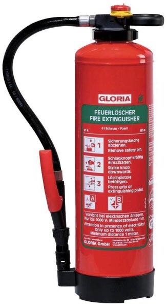 GLORIA SB6PRO Feuerlöscher fluorfreier Bio-Schaum 6,0 l