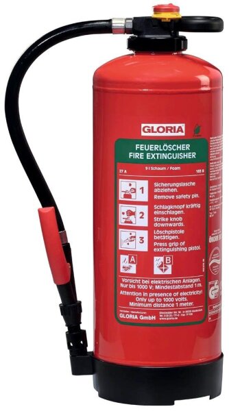 GLORIA SB9PRO Feuerlöscher fluorfreier Bio-Schaum 9,0 l