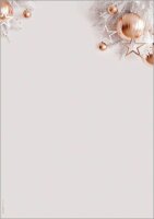 SIGEL Weihnachtsbriefpapier Christmas in rose-gold Motiv...