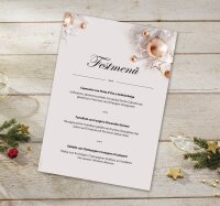 SIGEL Weihnachtsbriefpapier Christmas in rose-gold Motiv...