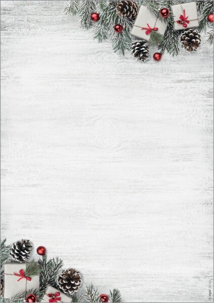 SIGEL Weihnachtsbriefpapier Skandinavian Christmas Motiv DIN A4 90 g/qm 100 Blat