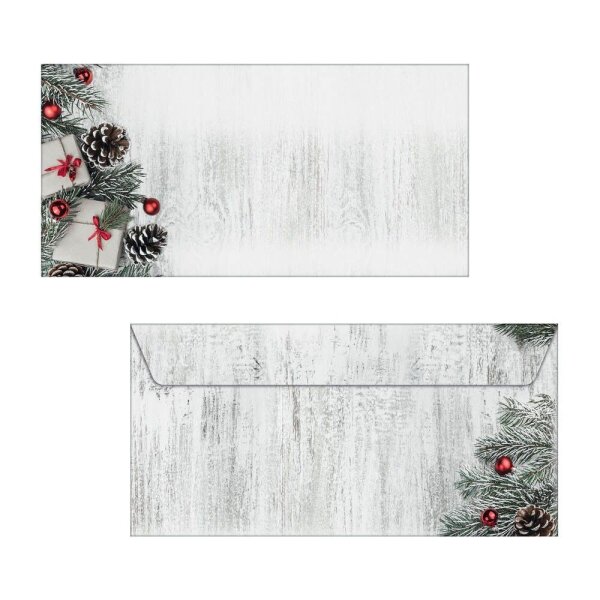 SIGEL Weihnachtsbriefumschläge Scandinavian Christmas DIN lang ohne Fenster