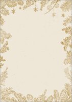 SIGEL Weihnachtsbriefpapier Golden Christmas Motiv DIN A4...