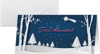 25 SIGEL Weihnachtskarten Pop-up winter Landscape DIN lang