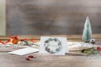 SIGEL Weihnachtskarten Christmas wreath DS089 DIN A6
