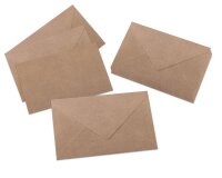 24 SIGEL Briefumschläge aus braunem Kraftpapier DIN...