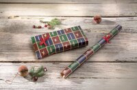 SIGEL Geschenkpapier Cut-out Stern/Kerze/Baum mehrfarbig,...