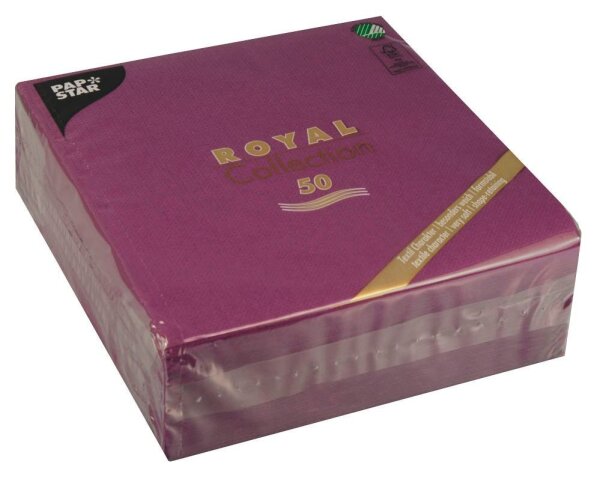 PAPSTAR Servietten lila 3-lagig 40,0 x 40,0 cm, 50 St.