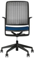 Nowy Styl Bürostuhl WITHME Stoff blau, Gestell schwarz