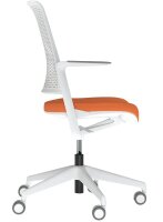 Nowy Styl Bürostuhl WITHME Stoff orange, Gestell grau