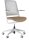Nowy Styl Bürostuhl WITHME Stoff beige, Gestell grau