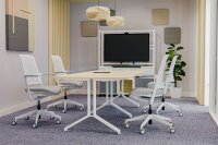 Nowy Styl Bürostuhl WITHME Stoff grau, Gestell grau