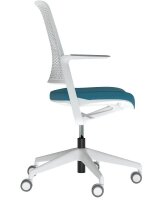 Nowy Styl Bürostuhl WITHME Stoff blau, Gestell grau