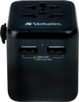 verbatim UTA-01 Reise-Ladeadapter schwarz, 12 W