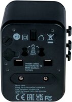 verbatim UTA-01 Reise-Ladeadapter schwarz, 12 W