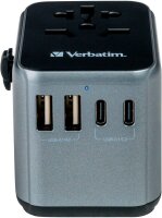 verbatim UTA-03 Reise-Ladeadapter schwarz, grau, 30 W