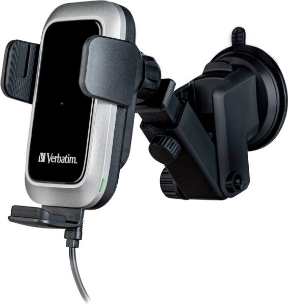 verbatim Car Charger FWC-03 Induktives Kfz-Ladegerät schwarz, Kabellänge: 1,0 m, 15 Watt