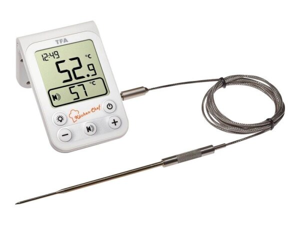 TFA® 14.1510.02 Kerntemperatur-Lebensmittelthermometer weiß, 1 St.
