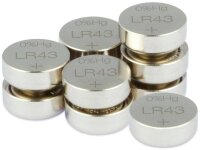 GP Knopfzellen LR43 Alkali-Mangan 1,5 V, 10 St.