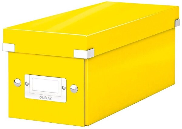 LEITZ CD-/DVD-Box Click & Store gelb, 1 St.
