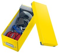 LEITZ CD-/DVD-Box Click & Store gelb, 1 St.